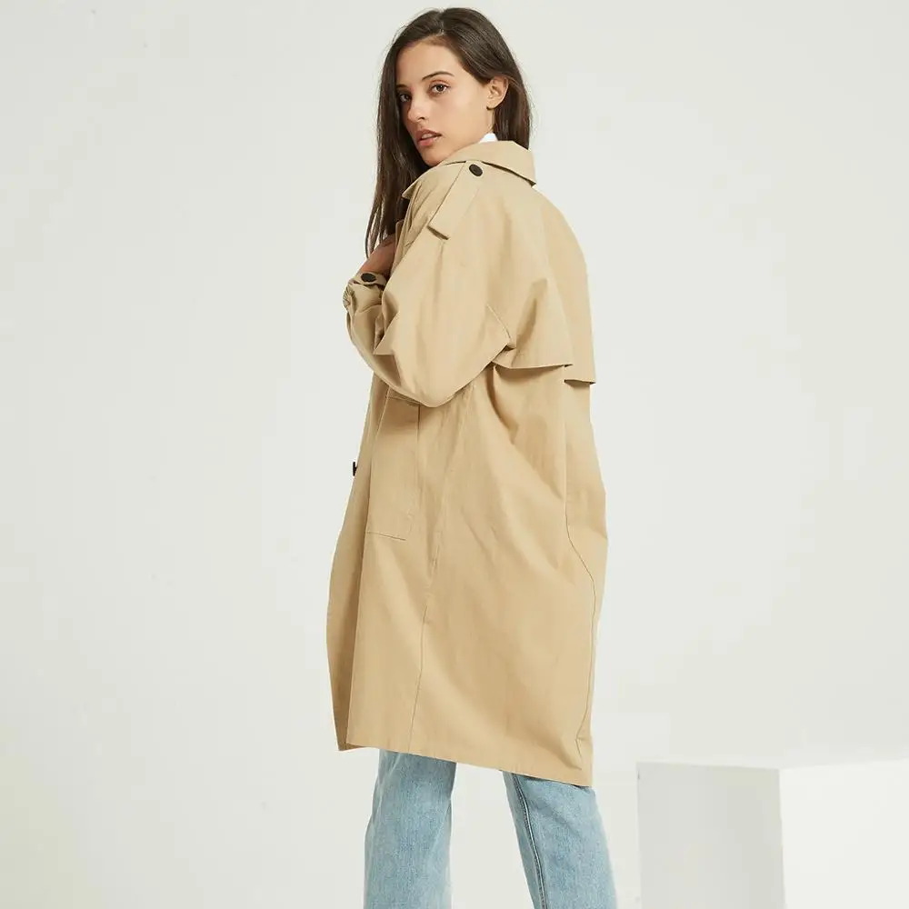 Wixra женское повседневное однотонное классическое пальто одежда оверсайз