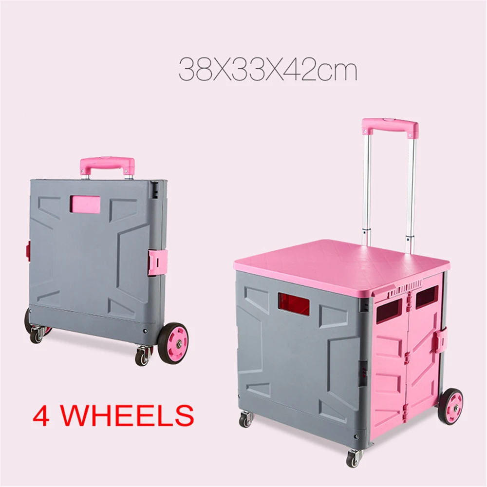 B LIFE мульти Функция складной колесный корзина Портативный Легкая ручная тележка