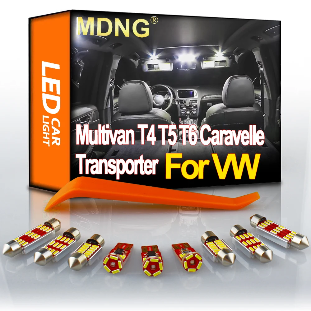 

MDNG For Volkswagen VW Multivan T4 T5 T6 Caravelle Transporter Auto LED Interior Map Light Kit Canbus Car Lighting Accessories