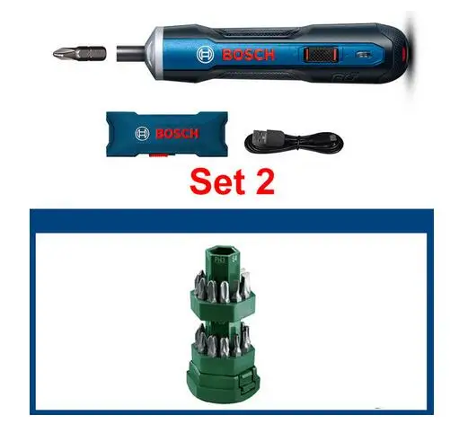 set 2 Аксессуары для электроинструмента, перезаряжаемая отвертка для Bosch Go 3,6 V, умная Беспроводная отвертка, Мини литиевая батарея, высокое качество продукции - Цвет: set 2