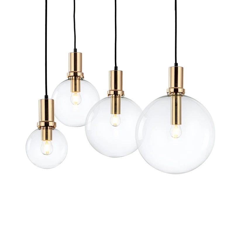 Арт дизайн современный светодиодный подвесной светильник черного и золотого