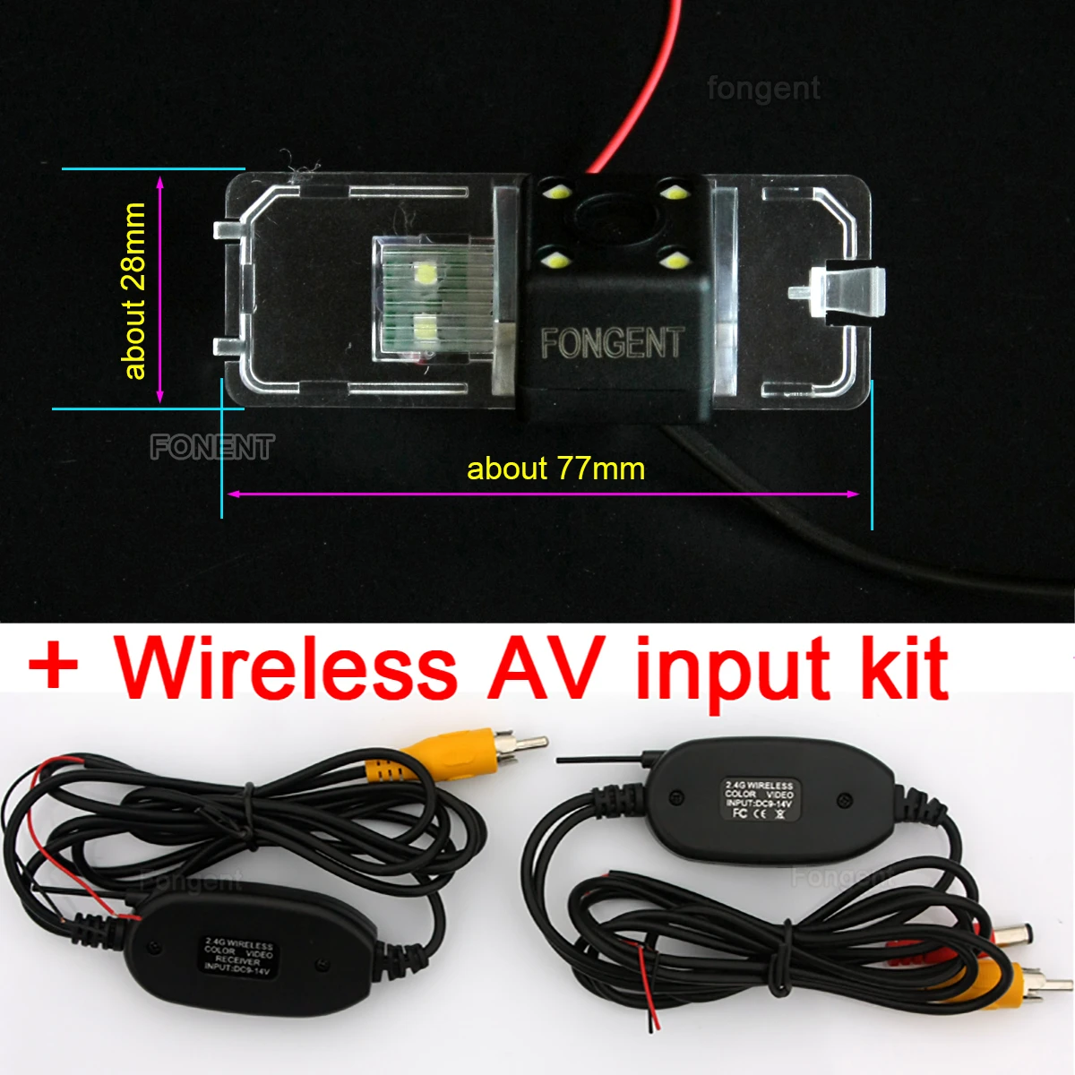 8008-AV Автомобильная обратная камера парковка " монитор для VW B7 Amaro Volkswagen VW Passat CC B6 Polo Хэтчбек Гольф Jetta Magotan Bora Scirocco - Название цвета: 8008-AV