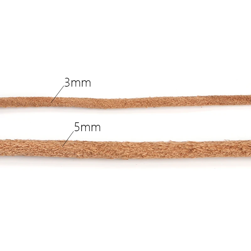

2meters/lot 3/4/5/6/8mm Genuine Cow Leather Cord Brown Bracelet Cord DIY Bracelets Necklace Making Jewelry Accessories