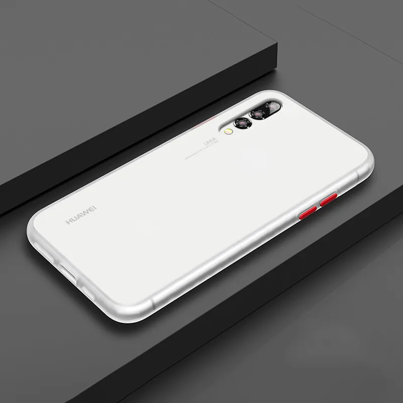 Матовый сенсорный чехол для телефона huawei P20 Pro, силиконовая задняя крышка для huawei P30 Pro, силиконовый чехол, противоударный - Цвет: White