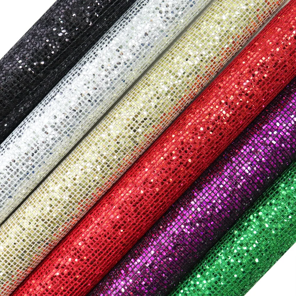 Искусственная кожа с блестками для сережек и бантов размер 30x134 см|Синтетическая