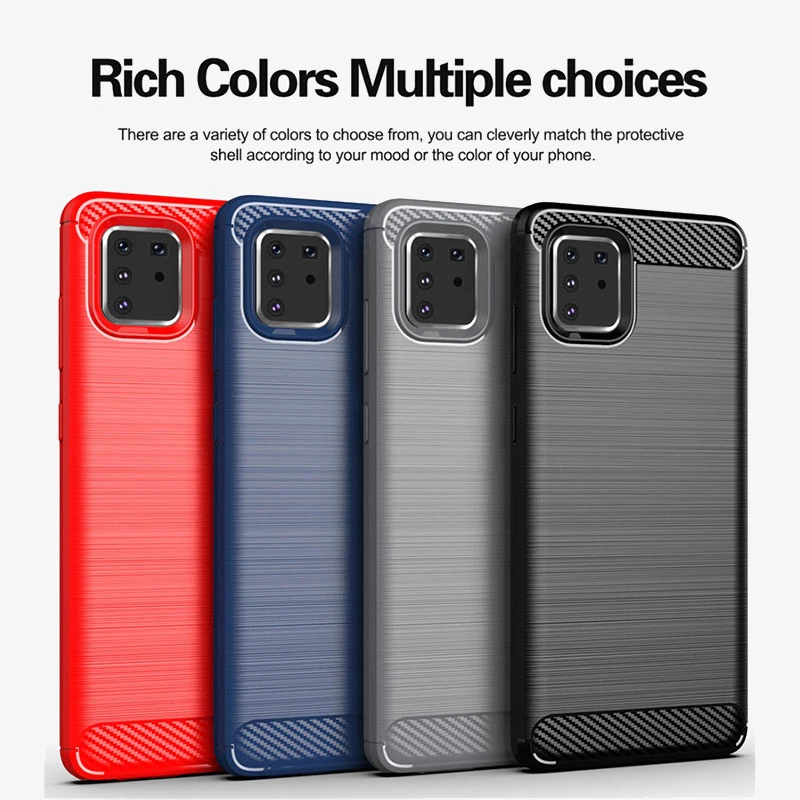 Новый чехол из углеродного волокна для Samsung Galaxy A81 A71 A51 A70S A50S A30S A20S A50 M40 M30 M30S M20 M10
