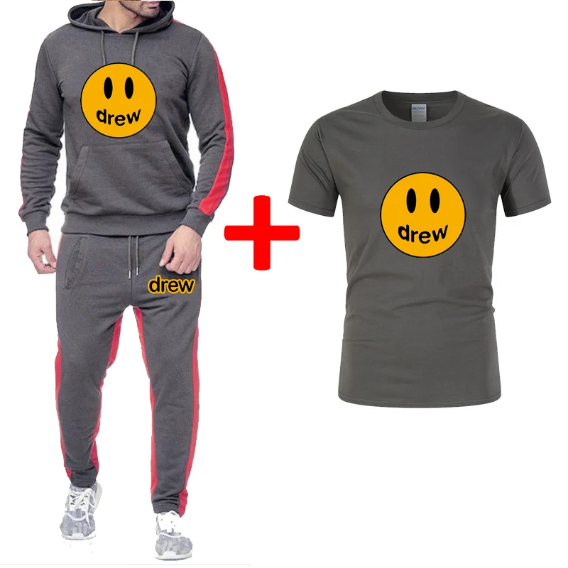 Модная толстовка с капюшоном для Джастина Бибера Drew House Smiley женская и Мужская