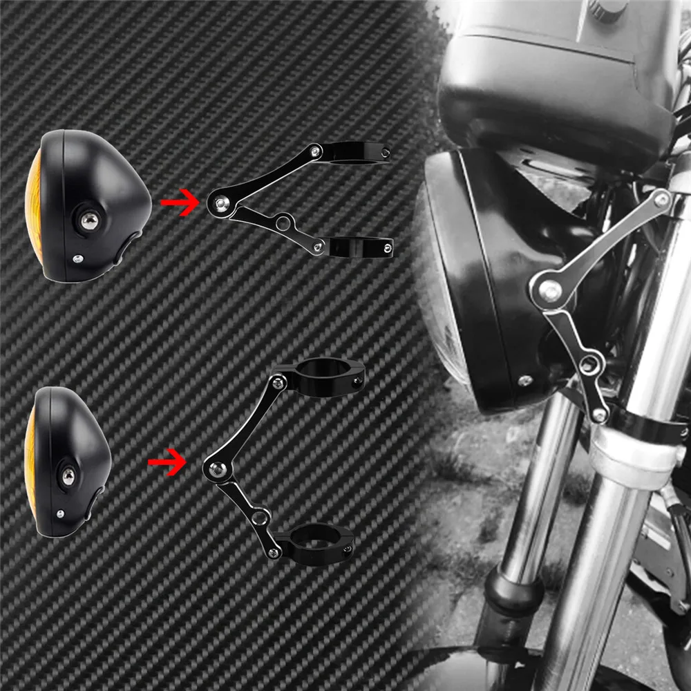 Мотоцикл с ЧПУ 39 мм-41 мм вилка держатель трубки кронштейн для фары крепление