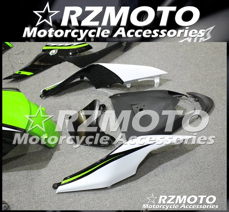 

High quality New ABS Motorcycle Fairings Kit Fit for kawasaki Ninja ZX10R 2008 2009 2010 ZX-10R Bodywork set Custom Green White