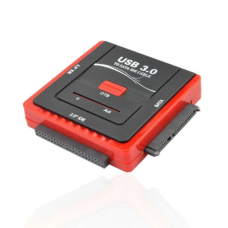 

Переходник USB 3,0 к SATA/IDE, адаптер для жесткого диска для универсального 2,5/3,5 HDD/SSD, Кабель-адаптер для жесткого диска (вилка стандарта ЕС)