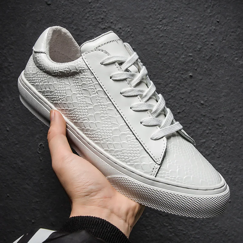 Мужская повседневная обувь от дизайнера бренда зимние модные белые кроссовки