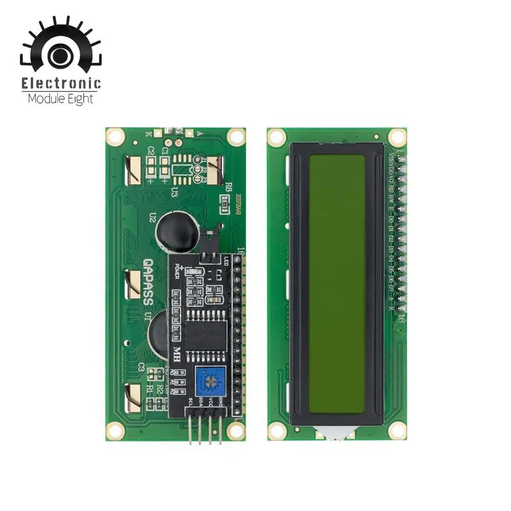 10 шт. ЖК-дисплей 1602 дюйма Φ 16x2 символа PCF8574T PCF8574 интерфейс IIC I2C 5 В | Электронные