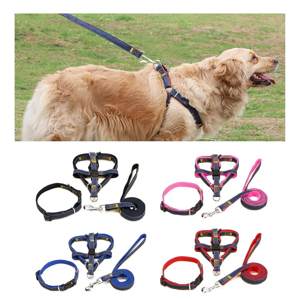 Нейлоновая шлейка для животных поводок ошейник набор прогулок собак веревка
