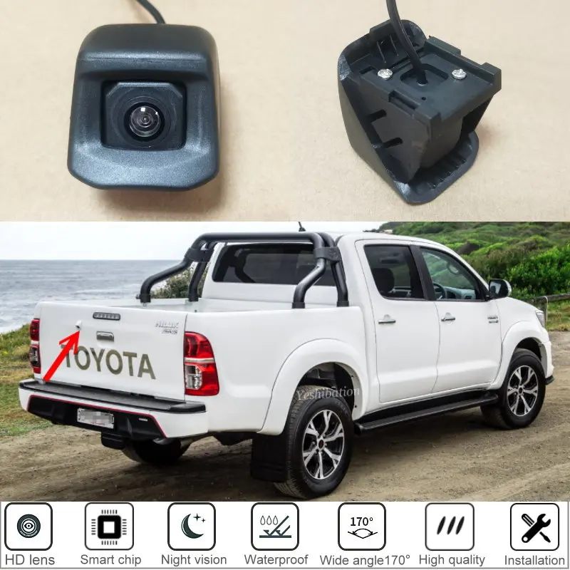 Автомобильная камера заднего вида для Toyota Hilux AN120 AN130 2010 ~ 2018 Заводская