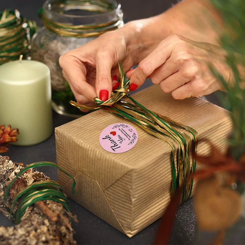 500 шт. один рулон Благодарим Вас за заказ наклейки торт выпечка в подарок теги