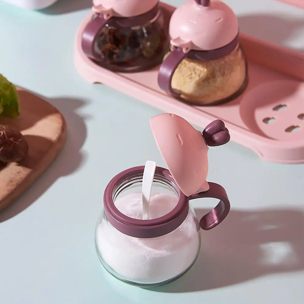 Стеклянная коробка для приправ набор соли шейкер приправ|Солонки и тара