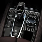 Аксессуары для BMW X5 X6 E70 E71 F15 F16, панель переключения передач из углеродного волокна, декоративная наклейка для стайлинга автомобиля