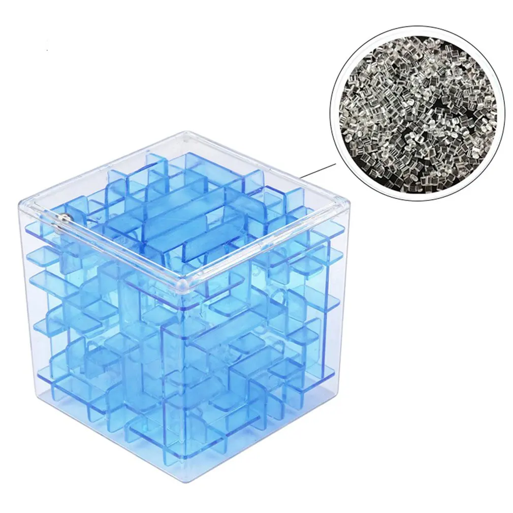 3D Mini Speed Cube Maze Toy Magic Cube Puzzle Game Three-dimensional Maze Rolling Ball Magic Learning Toys For Children Adult