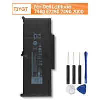 genuine replacement laptop battery f3ygt for dell latitude 7480 e7280 7490 7000 dm3wc 2x39g authentic rechargable battery 60wh
