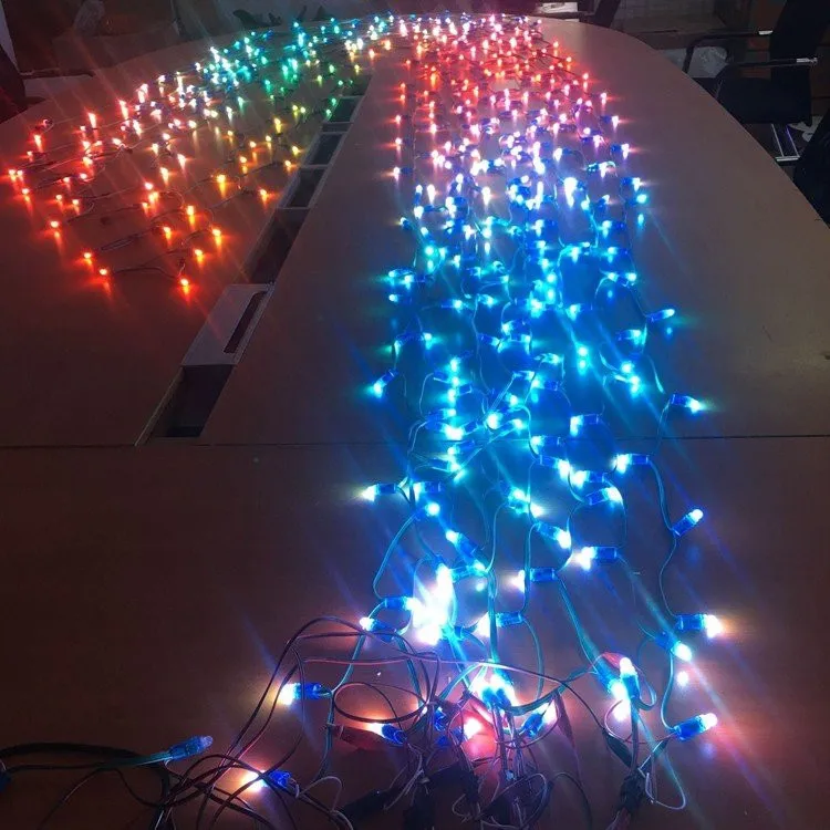 1000 шт./лот 12 мм WS2811 2811 IC RGB светодиодный пиксельный модуль гирлянда IP68 5 в