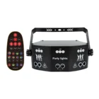 RGB-прожектор для дискотеки, LED-стробоскосветильник, 15 глаз, DMX512, пульт дистанционного управления, KTV, Хэллоуин