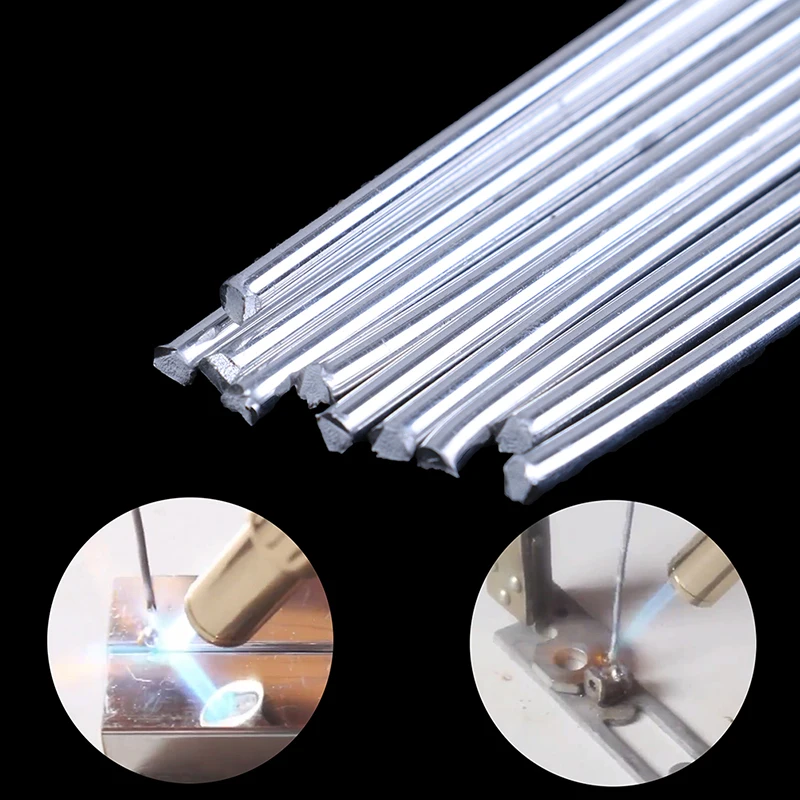 

10pcs 50cm Aluminium Low Temperature Welding Soldering Brazing Rod 1.6mm 2.0mm 3.2mm