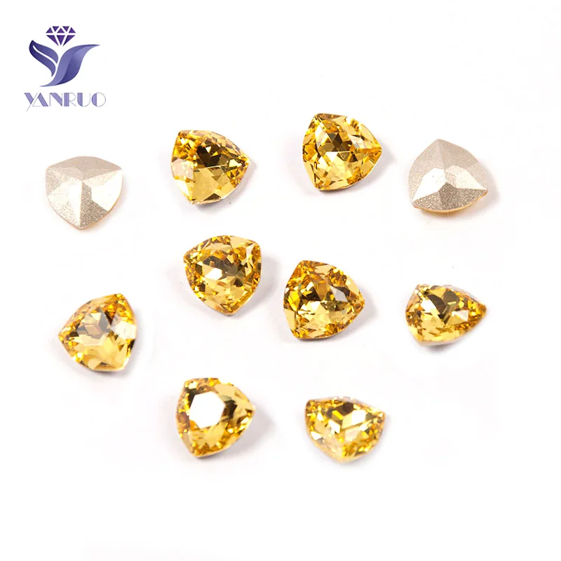 Light Topaz YANRUO 4706 супер качество камни и кристаллы пришить страз в форме когтя Pointback ремесло кристалл для камней для украшения одежды - Цвет: Light Topaz