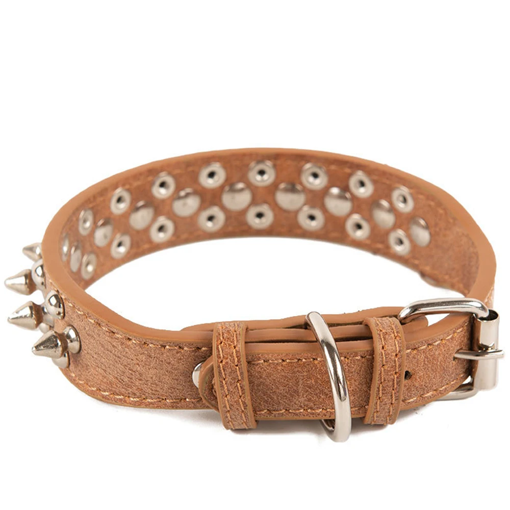 Ошейник с шипами и заклепками для маленьких средних больших собак кошек из