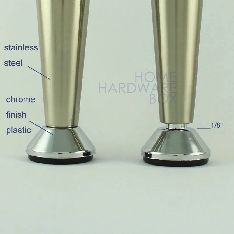 Металлические ножки для стола подставка мебели из нержавеющей стали 4 дюйма 100 мм