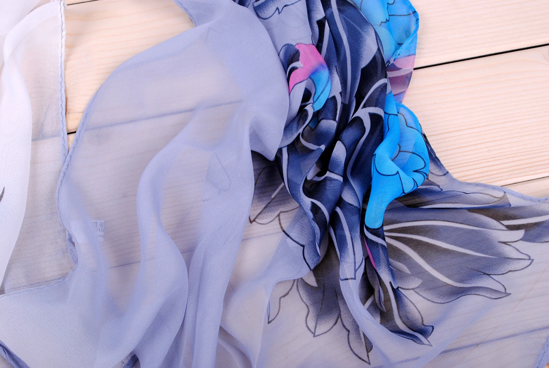 2020 FAL/WIN Magpie пион шифоновый цветочный шарф Шелковый квадратный хиджаб крутой