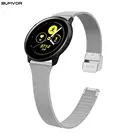 Ремешок Миланская петля для Amazfit Pace Bip Xiaomi Huami, тонкий браслет из нержавеющей стали, Размер 20 мм 22 мм