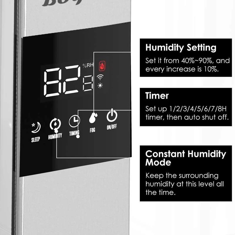 Увлажнители воздуха Cool Mist для спальни 5 л 30 ч с пультом ДУ|Увлажнители воздуха| |