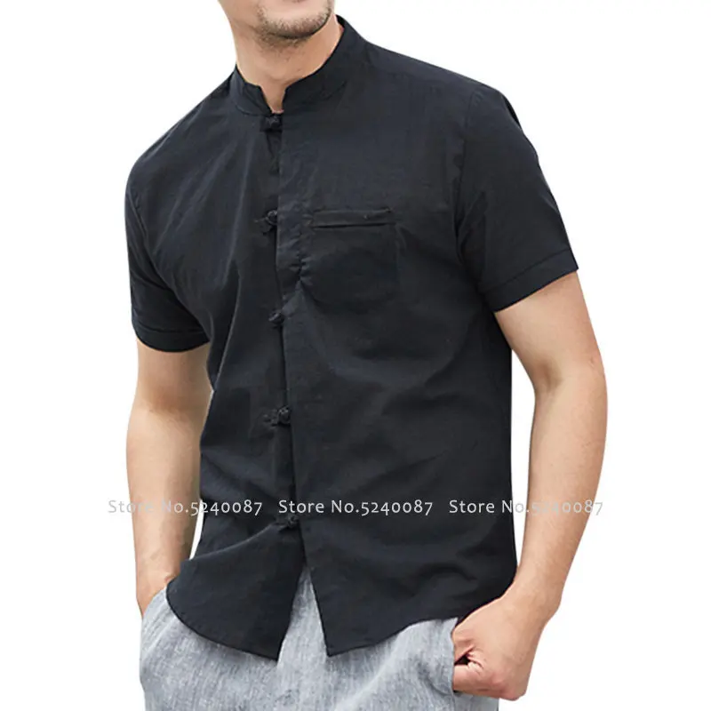 Традиционная блузка в китайском стиле ханьфу у Тан мужской костюм чонсам