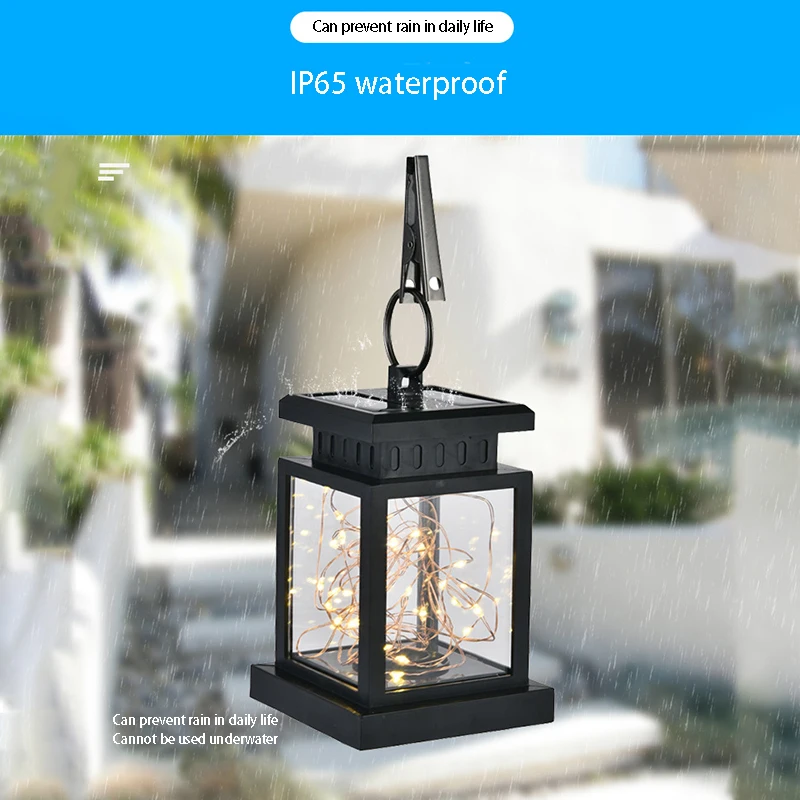 

Рождественский декоративный садовый светильник со звездами, на солнечной батарее, теплый белый Сказочный светильник с светодиодами, водон...