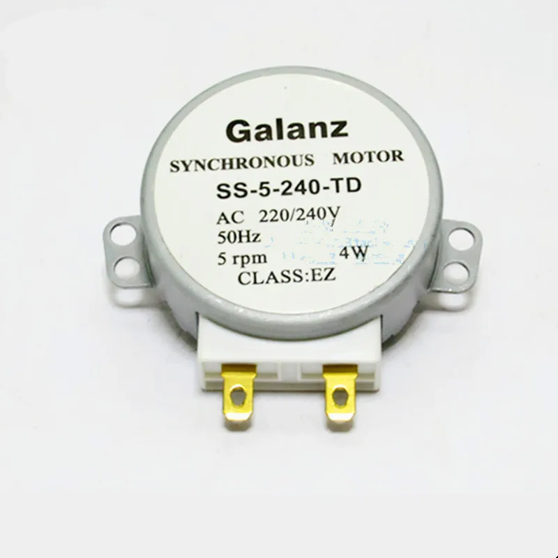 

1pcs for Galanz Microwave Oven Parts Synchronous Turntable Motor SS-5-240-TD GAL-5-240-TD AC220V Semicircular D-shape Shaft