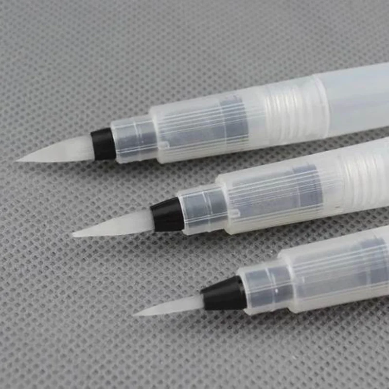 3Pc water COLOR brush Solid painting Round Brush Size SML color | Канцтовары для офиса и дома