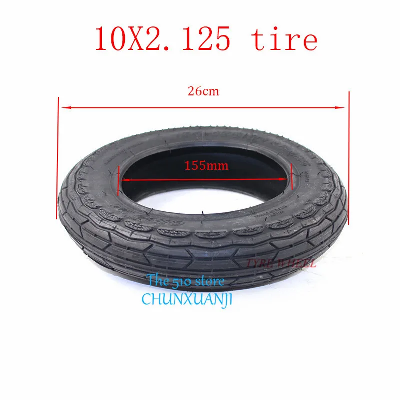 Самые продаваемые шины 10x2 125 дюймов резиновые с внутренней трубкой для
