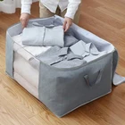 Сумка для хранения одежды из нетканого материала, складная Пылезащитная сумка для одеял, органайзер для одежды, вместительная сумка, товары для домашнего хранения