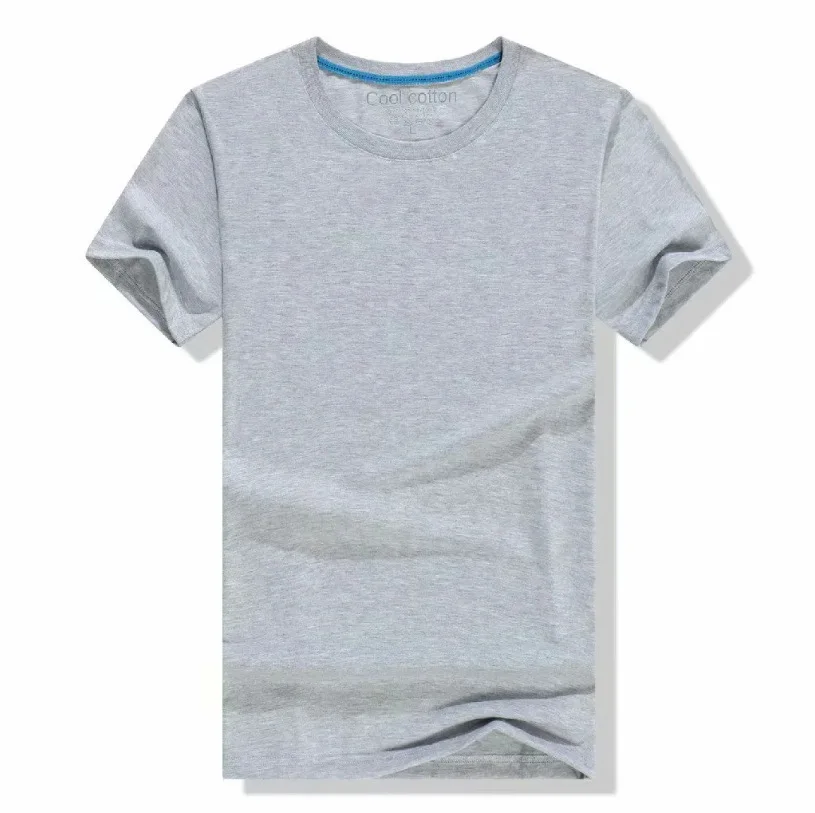 

2021 Men's T-shirt Pure Cotton Summer Casual Round Neck Short Sleeve