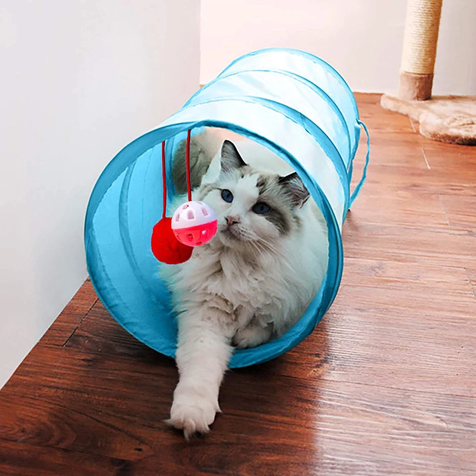 

Игрушка-туннель для кошек, Pet туннель трубки игрушечная кошачья вместительное складное изделие малого веса со интерактивный пэт трубки с За...