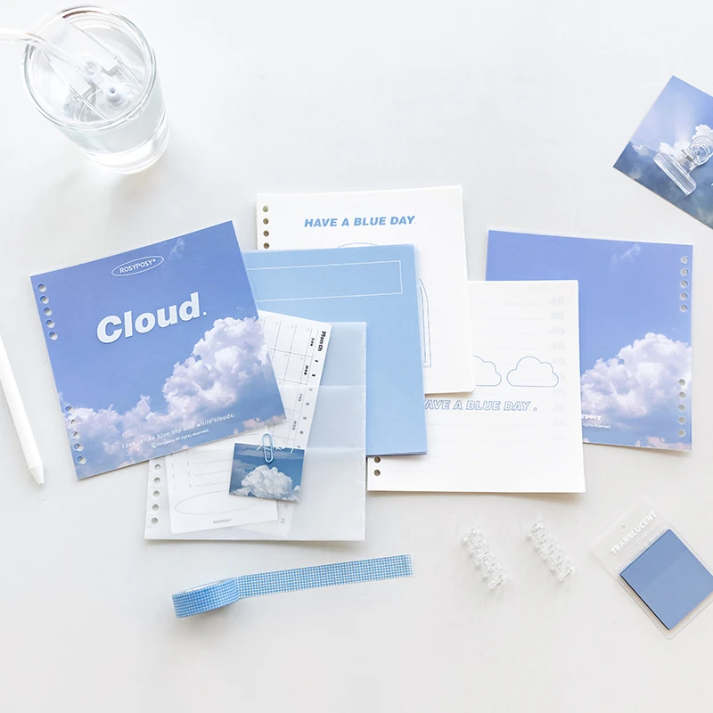 Блокнот-планировщик Fresh Cloud Leaf Note 30 листов | Канцтовары для офиса и дома
