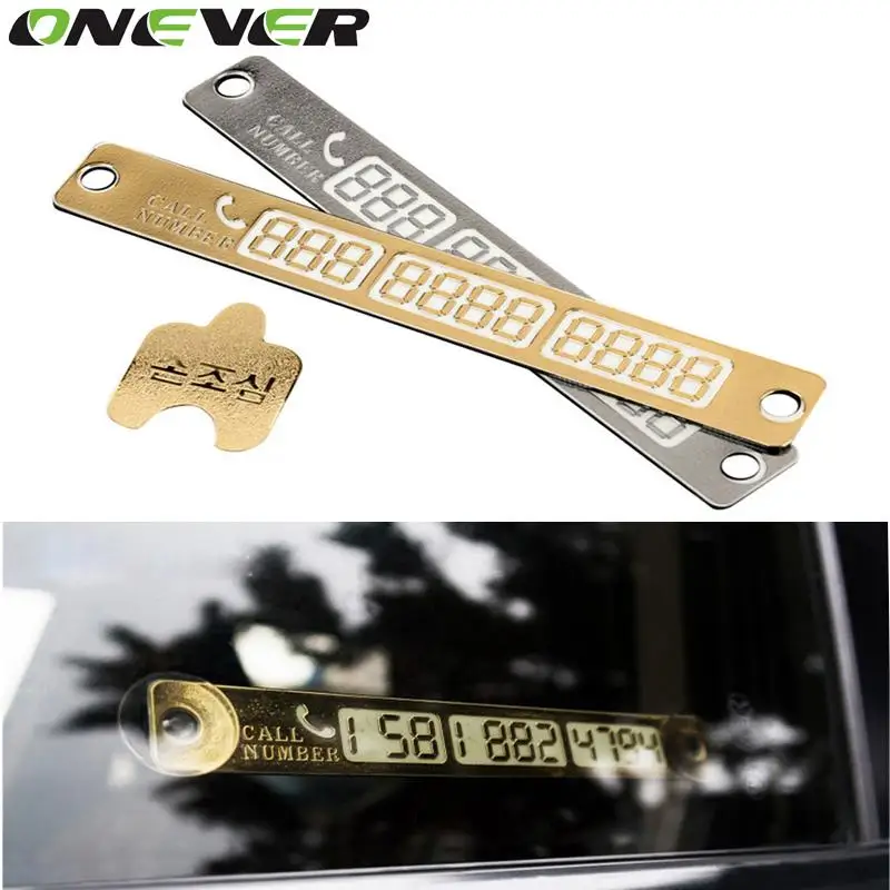 Карта Onever 15*2 см с подсветкой и номером телефона|Наклейки на автомобиль| |