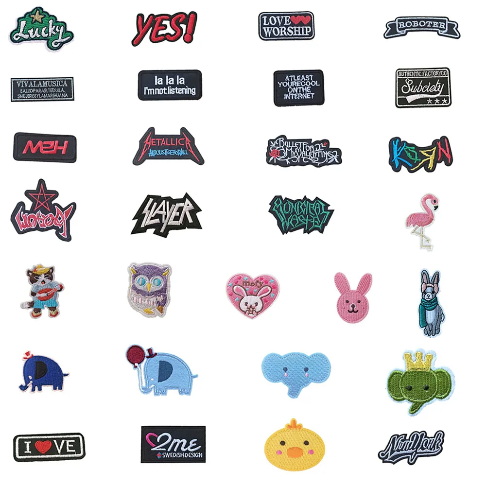 

Can sew animal self-adhesive micro-chapter embroidery children's jeans jacket stickers DIY clothing accessories 1PCS for sale