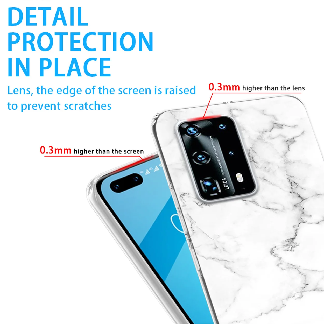 Чехол для Huawei P30 P40 P20 Mate 30 20 Honor 10 Nova 5T 5 5i Pro Lite P Smart Plus 2019 силиконовый с мраморным