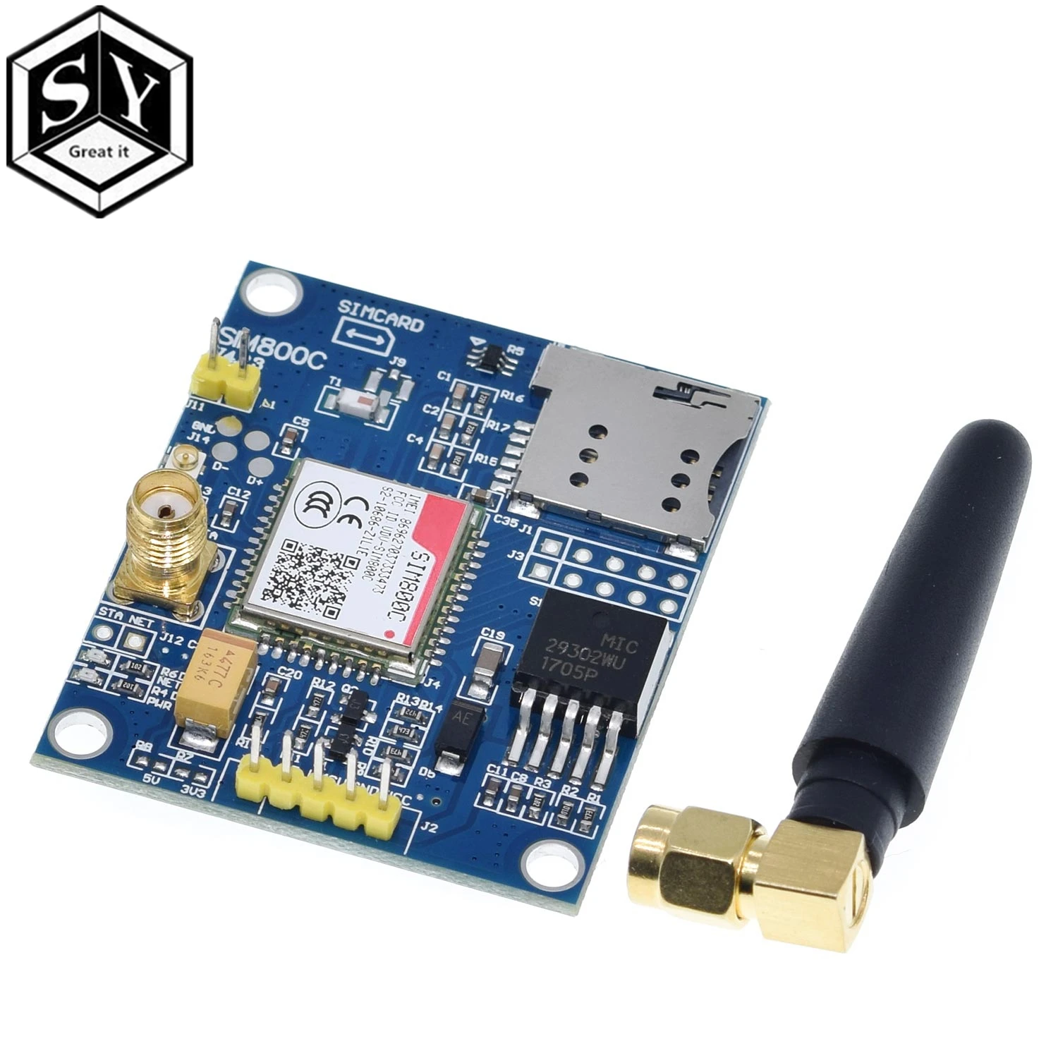 Макетная плата SIM800C GSM GPRS модуль Поддержка сообщений Bluetooth аудио интерфейс