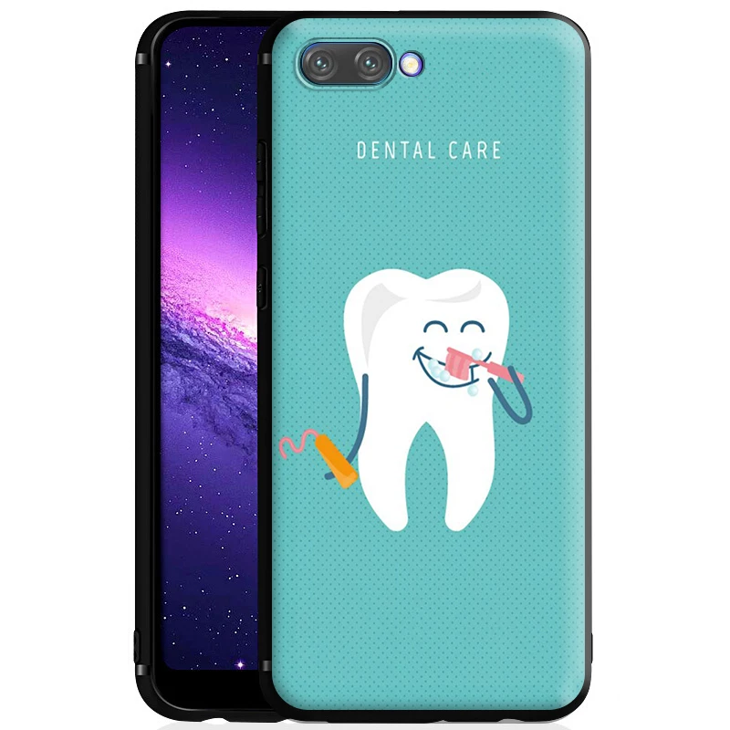 Милый силиконовый чехол с зубами для Huawei Honor V30 30 8 8A 8X 8C 9 9X 10 Note View 20 20S Pro Lite |