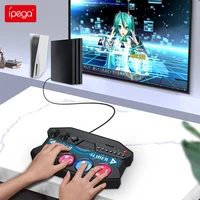 ipega pg p4016 ps4 ps5 game controller with touch bar led light for sony playstation 4 game hatsune miku diva future tone dx