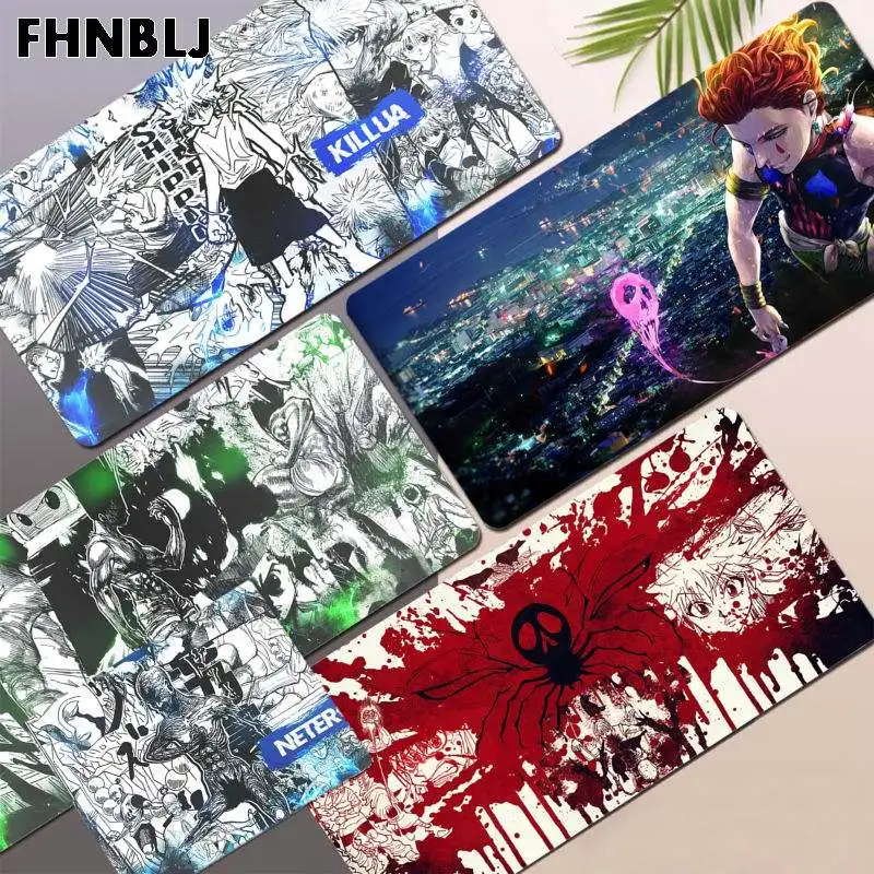 

FHNBLJ anime hunter x Hunter нескользящий ПК игровой коврик для мыши из натурального каучука Настольный коврик размер для клавиатуры коврик для мыши дл...