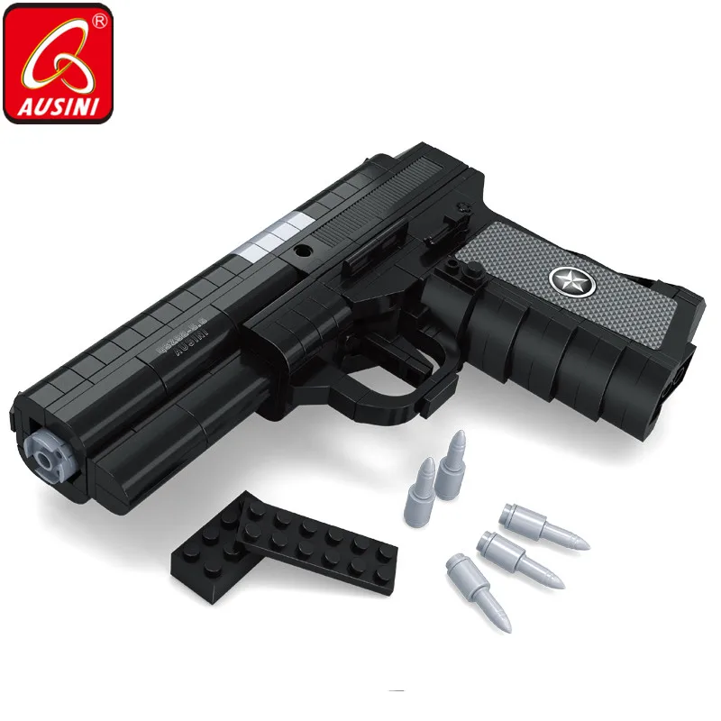 Конструктор AUSINI Desert Eagle Gun Детский конструктор военное оружие развивающая