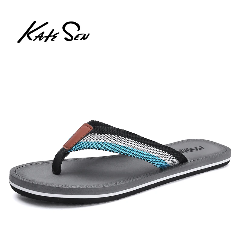KATESEN/сезон лето распродажа мужские шлепанцы качественные мягкие удобные уличная